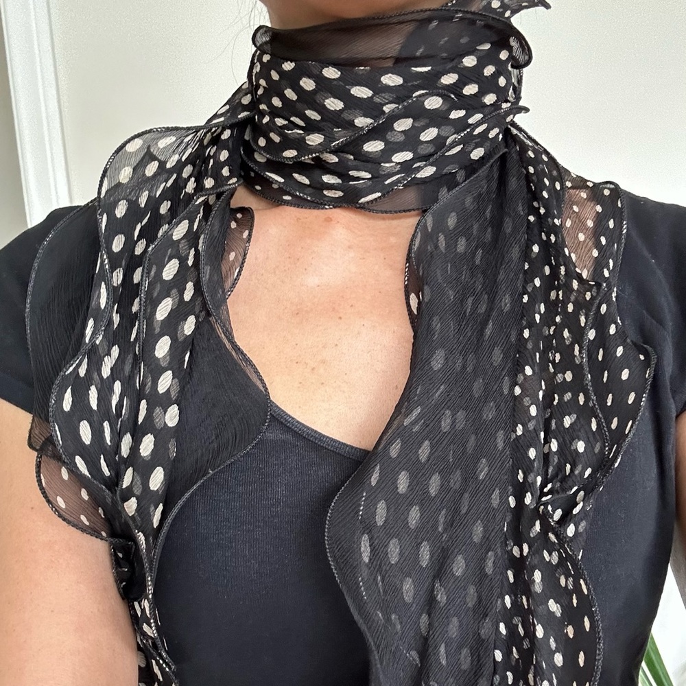 Silk Scarf with Wire Edge